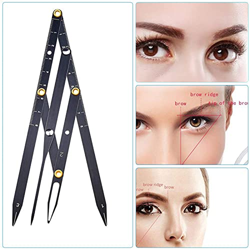 Righello per sopracciglia in acciaio