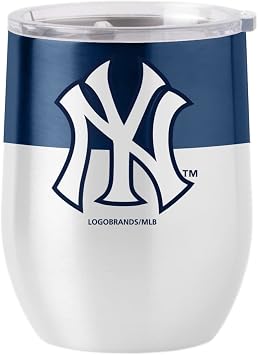 Logo Brands 520-S16CB-11 NY Yankees Colorblock 16oz Curved Beverage
