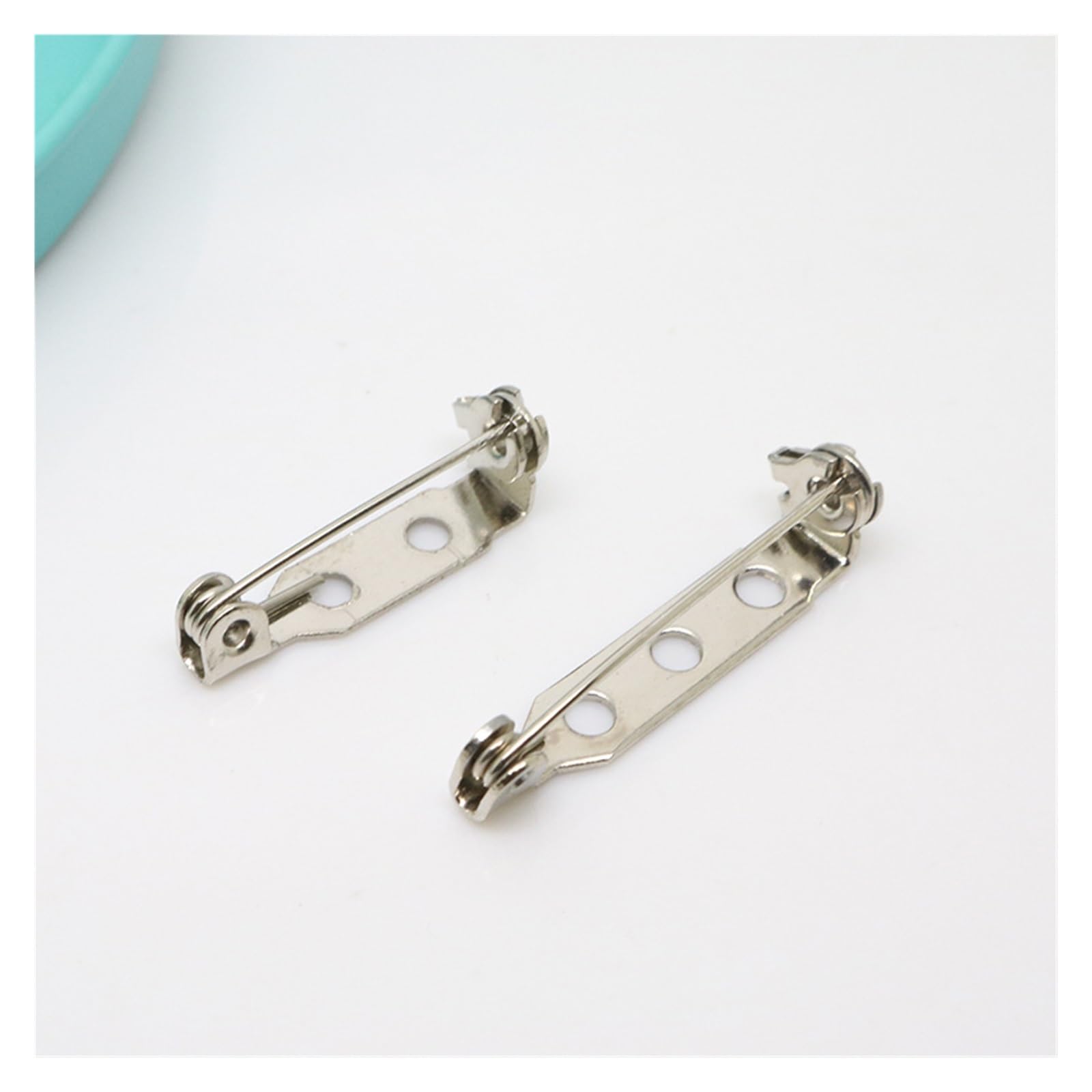 Zapięcia do broszek, Stainless Steel Brooch 20pcs Badge Holder Safe Lock Pins DIY Jewelry Findings Accessories(32 mm)