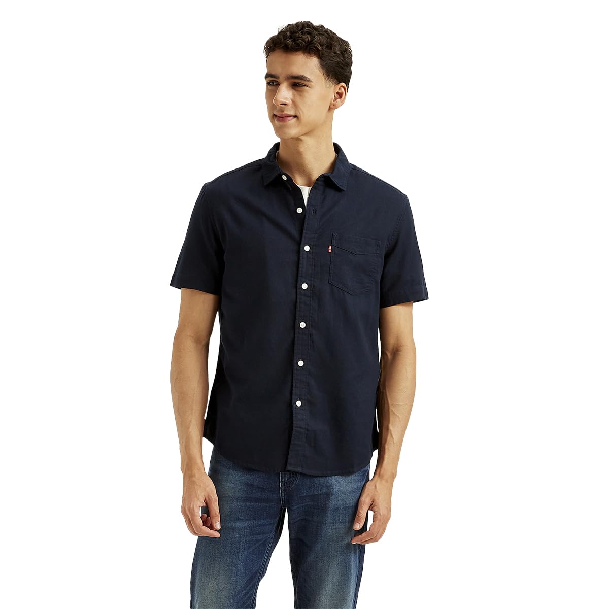 Levi's Men's Cotton Solid Slim Fit Shirt (24577-0261_Blue 34) - Review, Price and Buying Guide