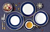 Lorren Home Trends Midnight-57 57 Piece Dinnerware Set-Bone China Service Thumb #2