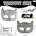 ISOYTERO 2Pcs Cat Woman Mask Half Face Rhinestone Cat Costume Women Fashionable Cosplay Mask for Halloween Masquerade Black + Silver