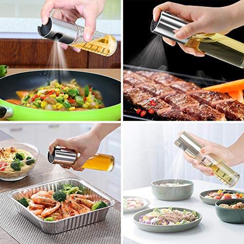 Anmyox Oil Sprayer Set, 100ml 5 In 1 Oil Spritzer for Bbq Salad Cooking Roasting Grilling Baking(2 Pcs))
