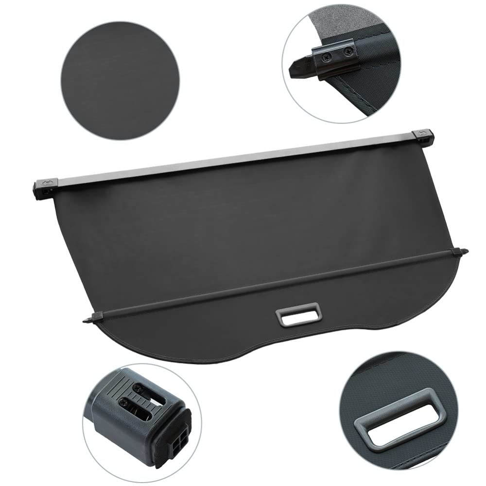 Coffre Arrière Voiture Cargo Couverture Bagages Sécurité Ombre Bouclier Rideau Rétractable Cargo Cover pour N&issan pour X-Trail 2014 2015 2016 2017 2018