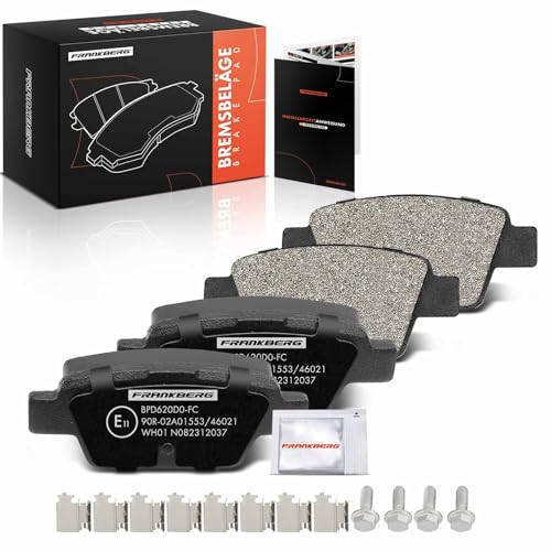 Image of Frankberg Brake Pad Set Includes 4 brake pads Rear 77362271 77363518