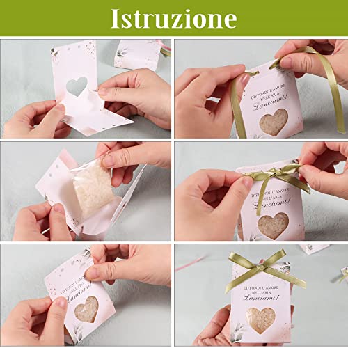 BETESSIN 50pz Scatoline Portaconfetti Matrimonio