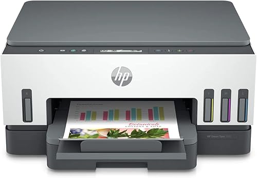 HP Smart -Tank 7001 - Impresora inalámbrica todo en uno sin cartuchos de tinta, multifunción, impresión móvil, escaneo, copia, gris, 28B49A