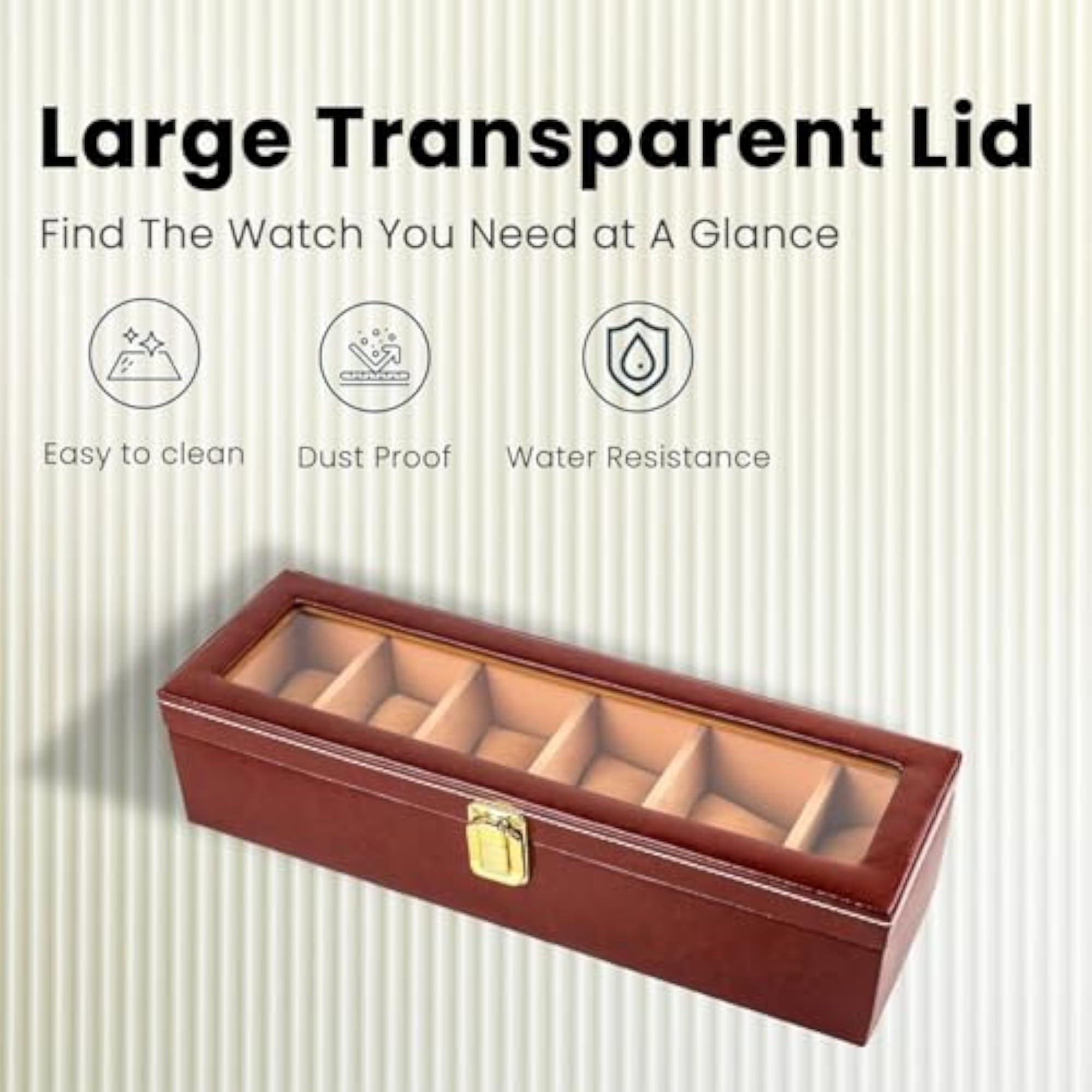 2 Pcs Watch and Bracelet Organizer Box, 6 Slots