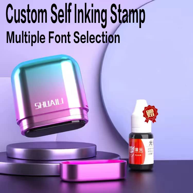 Sello de tinta personalizable para maestro, estampación con caligrafía para firmar, ideal para estudiantes, estampa para ropa de niños Nombre personalizado,maestro, ropa para niños sello