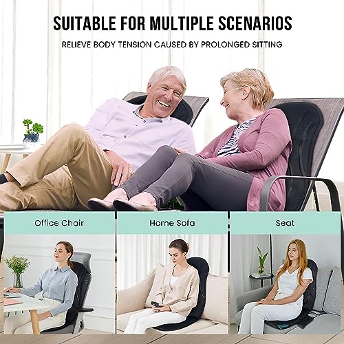 Snailax SL-222 Vibration Back Massager With Heat, Seat Massager With 8 Vibrating Motors & 5 Modes, Chair Massager thumb #6