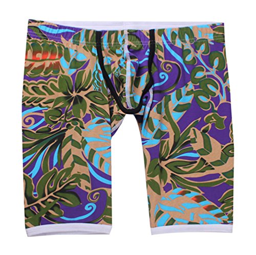 Mendove Men's Comfortable Fashion Print U Convex Pouch Boxers Underwear Shorts US L