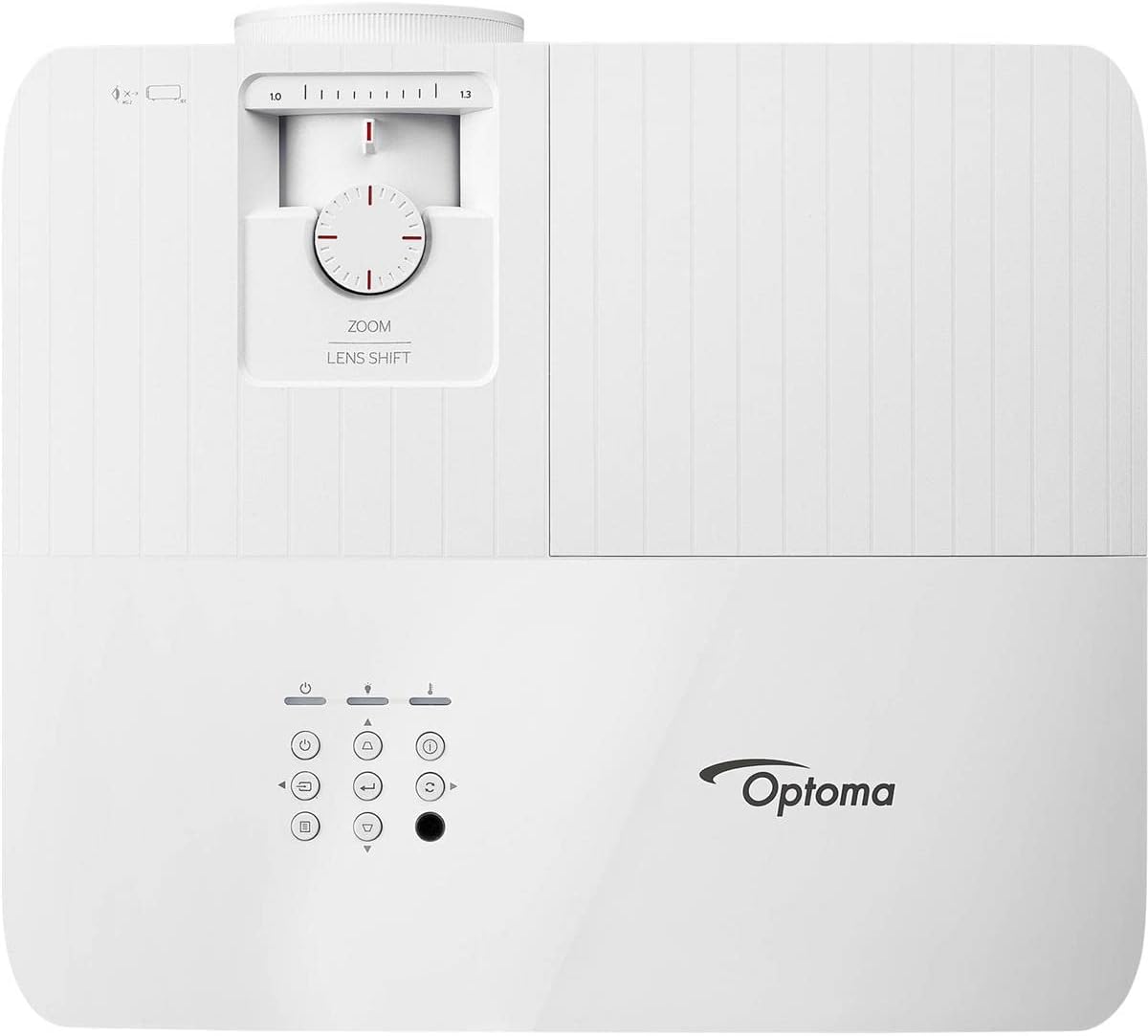 Optoma UHD50X Projector top view with controls