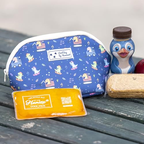 Miniatura 3 de Huniox Cool Bag - Bolsa Termica Porta Alimentos Infantil - Bolsa Merienda Infantil - Almuerzo Niños Colegio - Bolsa Almuerzo Niño - Porta Alimentos Niños Colegio Dinny, Snack