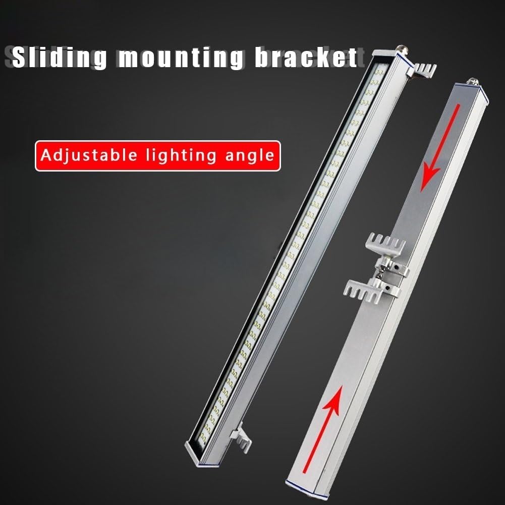 Oświetlenie tokarki CNC LED, wodoodporna i olejoodporna lampa robocza, oświetlenie warsztatu z regulowanym uchwytem, aluminiowa obudowa ze stopu, przeciwwybuchowa lampa LED do oświ