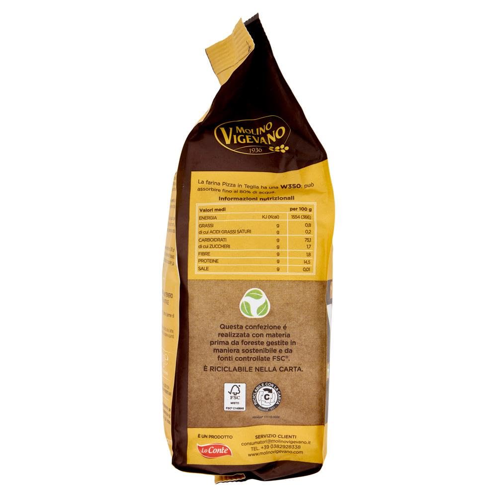 Italian Gourmet Farina professionale pizza in teglia Mehl Typ 0 12 x 500g