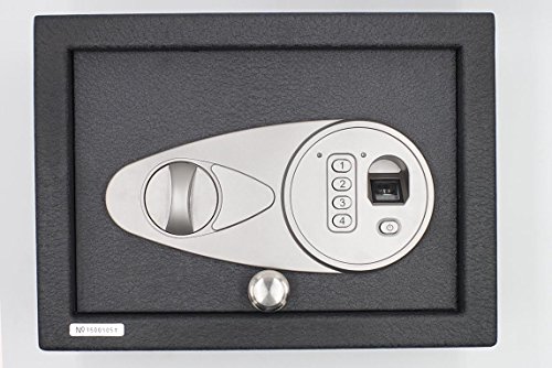 Biometric Fingerprint Safe - Advanced Security for Your Home - 11.75" (L) x 8.75 (W) - Top Loading Steel Design.