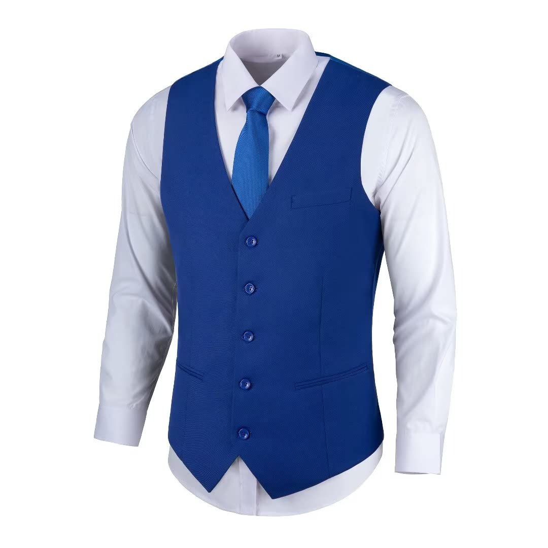 Mens Vests Casual Vest for Men Slim Fit Men's Suit Vest Formal Wedding Tuxedo Wasitcoat Vest