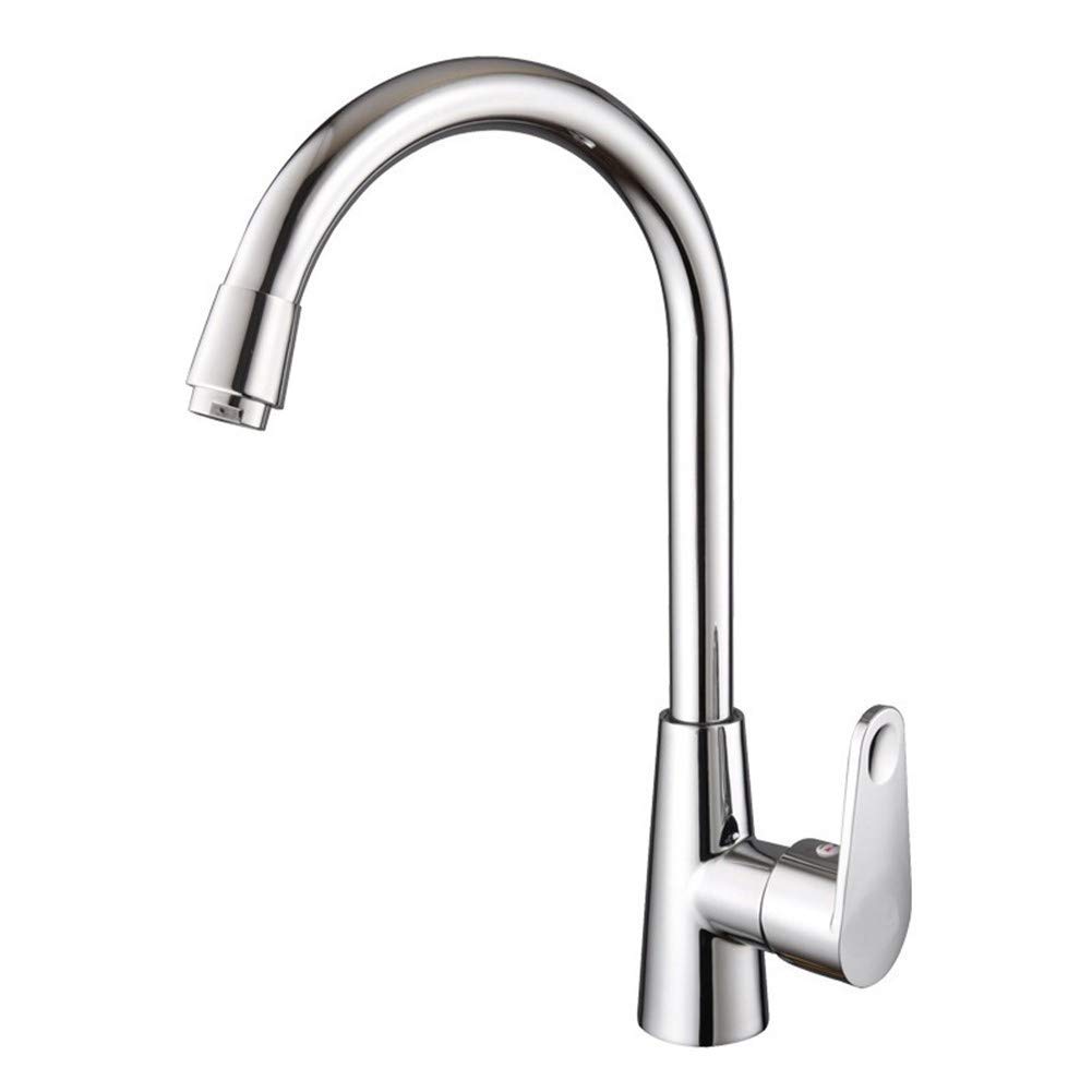 Faucet Bathroom Basin Faucet Copper Plating Faucet Anti-Splash Ceramic Valve Core Basin Faucet Daily Use, Durable