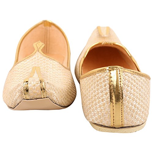 Image of DFR Men Jute Juti | Jutti for Men | Rajasthani Wedding Shoes Loafer