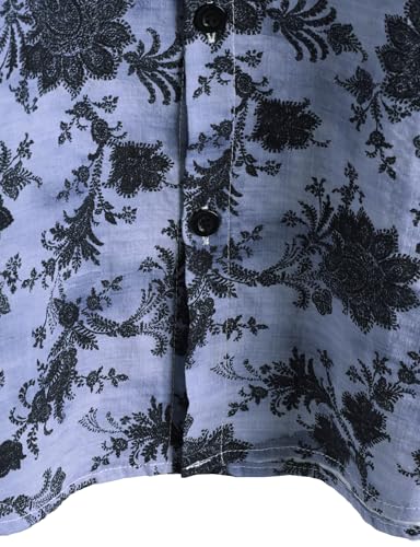 Image of VATPAVE Mens Casual Hawaiian Floral Shirts Short Sleeve Button Down Tropical Shirts Beach Summer Shirts