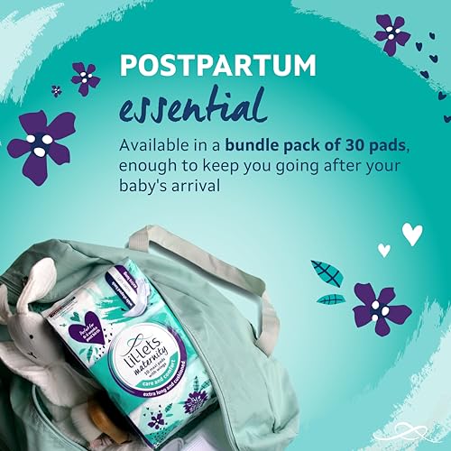 Lil-Lets Extra Long Postpartum Maxi Pads with Wings – 30 Pack Bundle for Post-Natal Bleeding & Heavy Flow – Postpartum Essentials - Extra Absorbent, Soft & Cushioned Maternity Towels, Fragrance-Free - Image 5