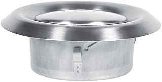 Round Air Vent, Round Air Diffuser Stainless Steel Air Duct Vent Cover Rille De Ventilation Round Air Vent Covers for Office (125mm)