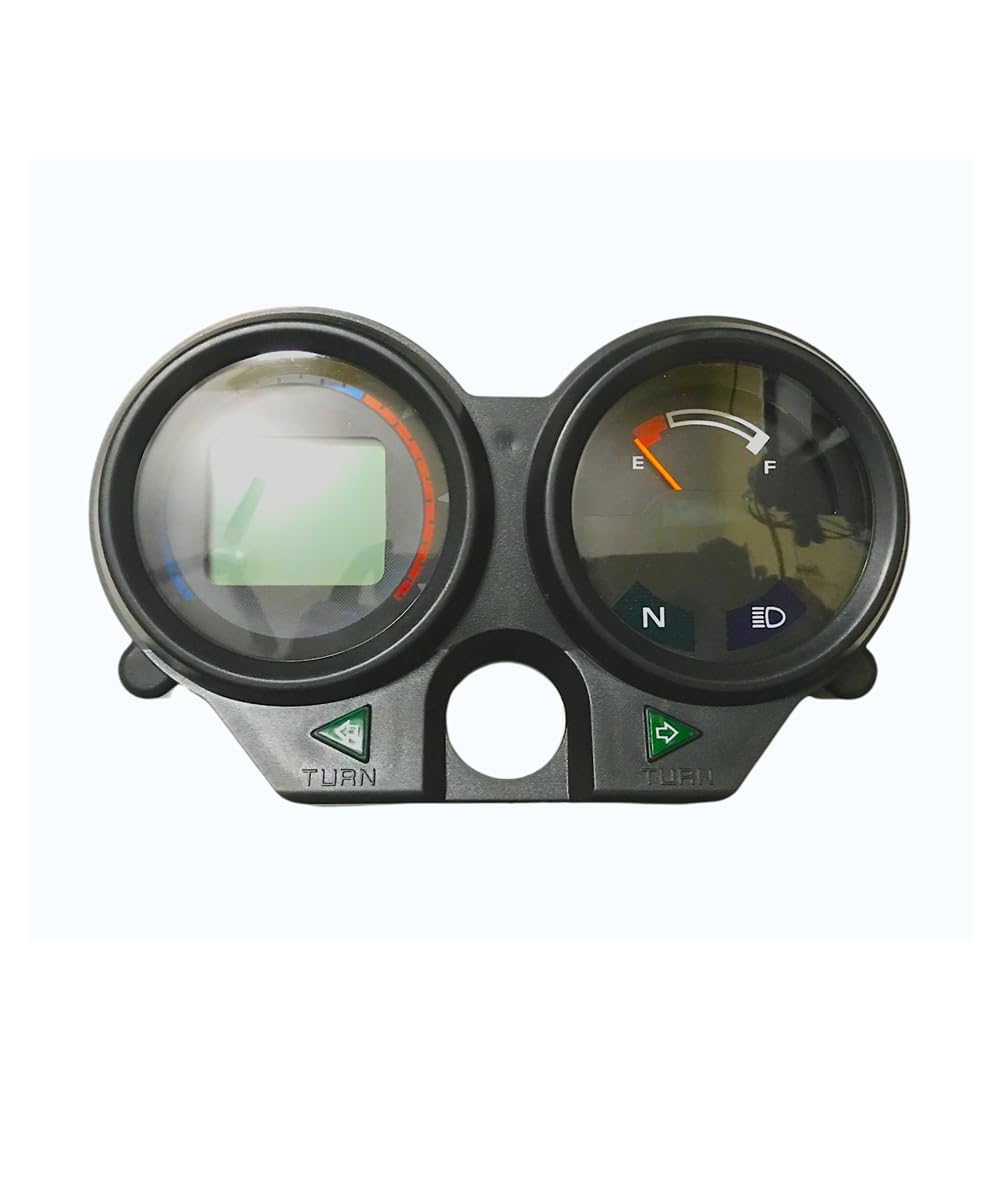 OHITO Motorcycle modified Digital Speedometer Tachometer Liquaid Crystal Instrument Gauge Odometer with Fuel Meter Indicator compatible with Splendor Plus Old Black-image-39