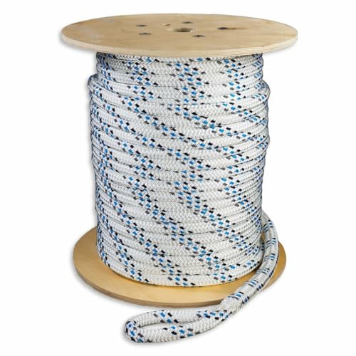 Premium Polyester Double Braid Cable Pulling Rope | Made in USA | Highest Strength | 3/4 inch x 600 feet