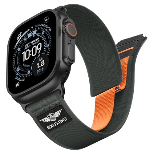 Bracelet Apple Watch Ultra en nylon doux réglable, bracelet sport respirant pour iWatch Series 11