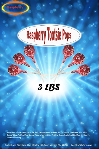 Red Raspberry Tootsie Roll Pops 3 Lbs #TOP2