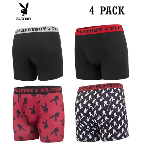 Playboy Mens Underwear 4 Pack Boxers for Men Gifts for Men Boxer Briefs2