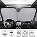 Take A Hike Windshield Sun Shade 2-Piece Foldable Car Front Window Sunshade for Most Sedans SUV Truck - Auto Sun Blocker Visor Protector Blocks Max UV Rays