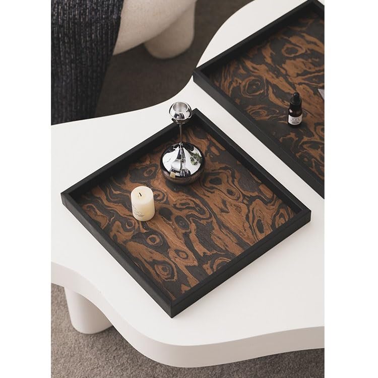 Bandejas Servir Comida Bandeja for Llaves, Bandeja for Puerta de Entrada, Adornos, aromaterapia, Perfume, Almacenamiento Joyas, decoración Suave Mesa Cama | S
