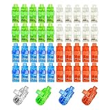 Novelty Place 40Pcs LED Party Finger Lights for Kids with Screw-Secured, LED Finger Flashlight Light Up Finger Ring Toys for Party Favor, Halloween, Raves, Concert Shows