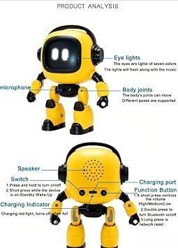 AI Desktop Robot Humanoid Emo Robot for Office Desk, Interactive AI Companion, Robot Pet for Adults, Long Distance Relationship Robot.