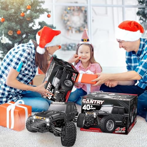 Image of RC Car 1 /16 RC Truck with High Speed Max 70km /h, 4 Channels Remote Control, 4WD, for Adults with 1pcs Upgraded 1500mah Battery, Multicolor