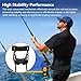 HERCHR Fishing Belt Rod Holder, Adjustable Fishing Fighting Waist Belt with EVA Foam Padded Straps & Safety Buckle, Boat Fish Harness Belts Rod Holder(Black)