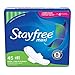 Stayfree Maxi Pads Super Long with Wings, 45 Count