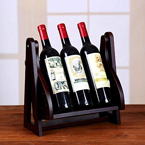 Soporte para botellas de vino de madera 32x34x25cm miniatura 2