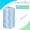 MECCANIXITY Nylon String Cord 1.5mm x 218 Yards Macrame Ropes Braided Thread Twine String Smooth Beading Cord for Jewelry Making Supplies, DIY Craft, Lake Blue #1