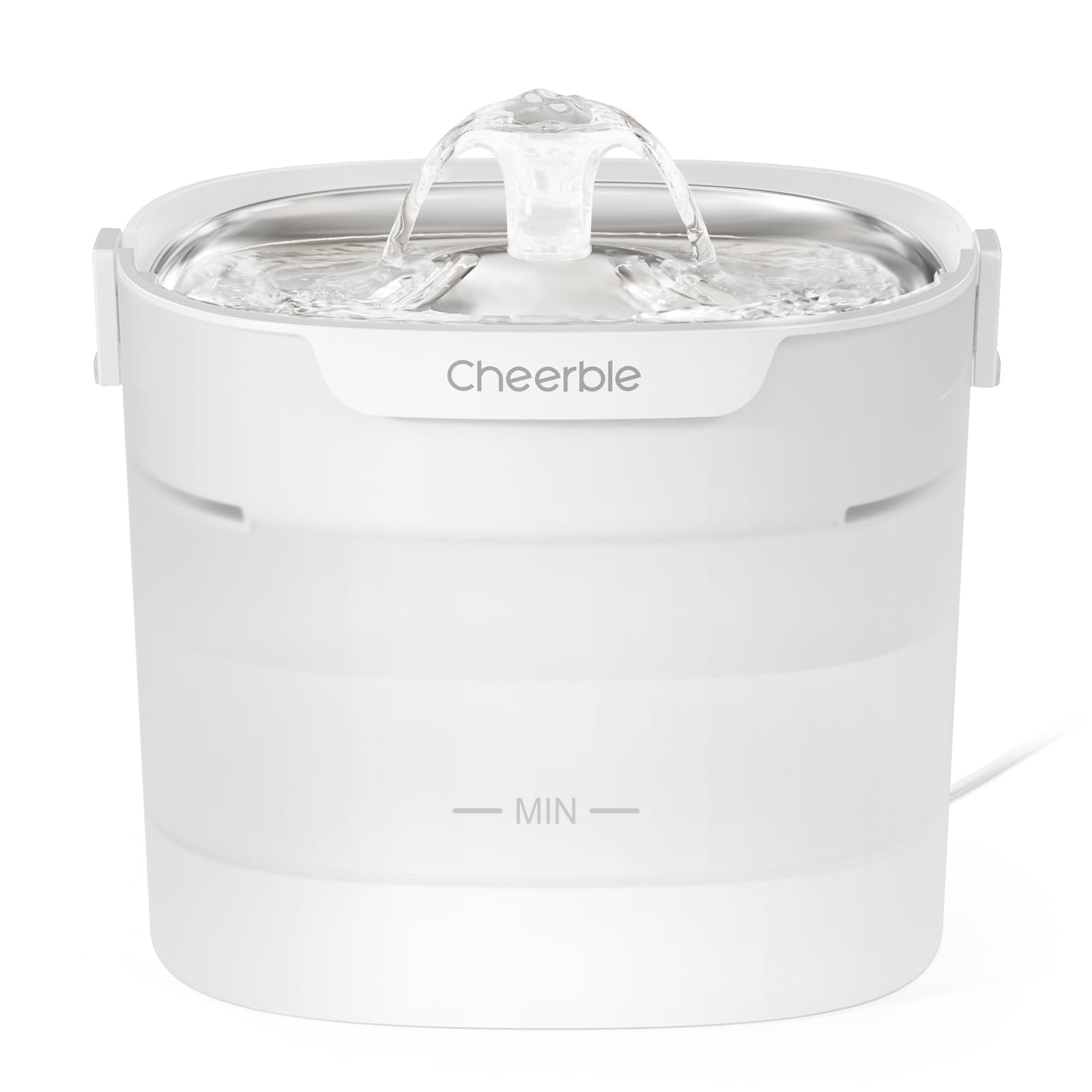 Cheerble E1S 犬 猫 自動給水器 ポンプレス磁力 ステンレストレー 水電分離 大容量2L 連続給水 フィルター付き