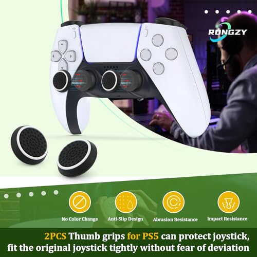 RongZy Set für PS5 L1 R1 L2 R2 Taste Ersatz für PlayStation 5 PS5 BDM-020 Trigger Button Controller Tasten Zubehör mit Reparaturwerkzeuge