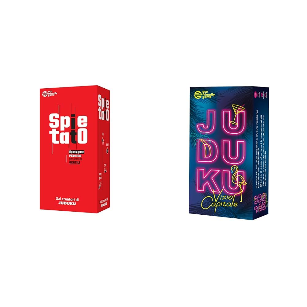 JUDUKU Spietato - Gioco di carte - Gioco da tavolo per Adulti - 3-10 Giocatori & Vizio Capitale - Giochi da Tavolo- Giochi da tavolo adulti ideale per le serate tra amici