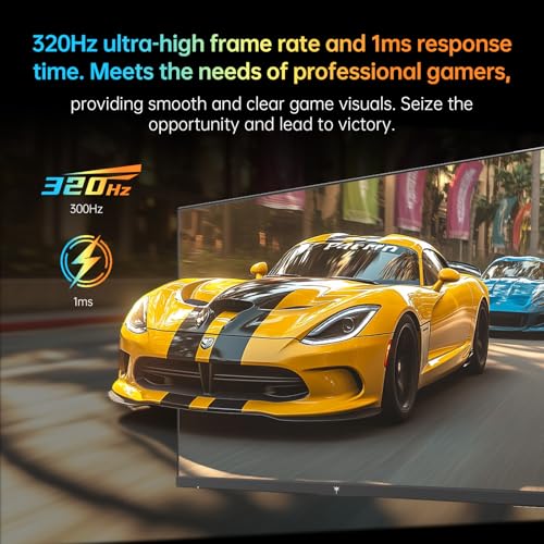 undefined KTC Monitor 27-inch White Gaming Monitor WQHD (2560x1440) Fast IPS, 300Hz (Supports 320Hz via Overclocking) 1ms 144% sRGB High Brightness 450cd/㎡, Low Blue Light, Flicker-Free, 2 x HDMI, 1 x DP H27E6 の商品画像 1