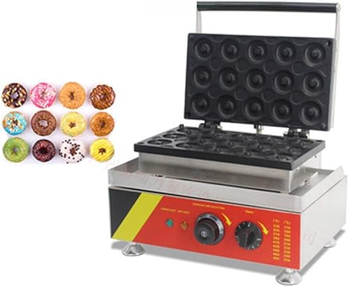 15pcs 110v eléctrico comercial donut máquina fabricante hierro panadero
