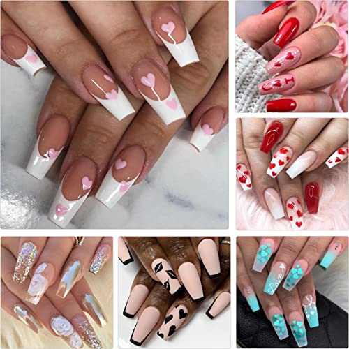 Loveourhome 600Pc Soft Gel Medium Coffin Fake Nail Tips Full Cover Gel X Nail Tips Coffin Clear False Nails For Acrylic Nails Extension Press On Nails #TOP3