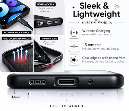 Image of Compatible with iPhone 13 Back Cover, Designer Tempered Glass Phone Case, Hero Comic Vibes Print, Shockproof TPU Bumper, Glossy Scratch Resistant Protective Cover for Women & Men