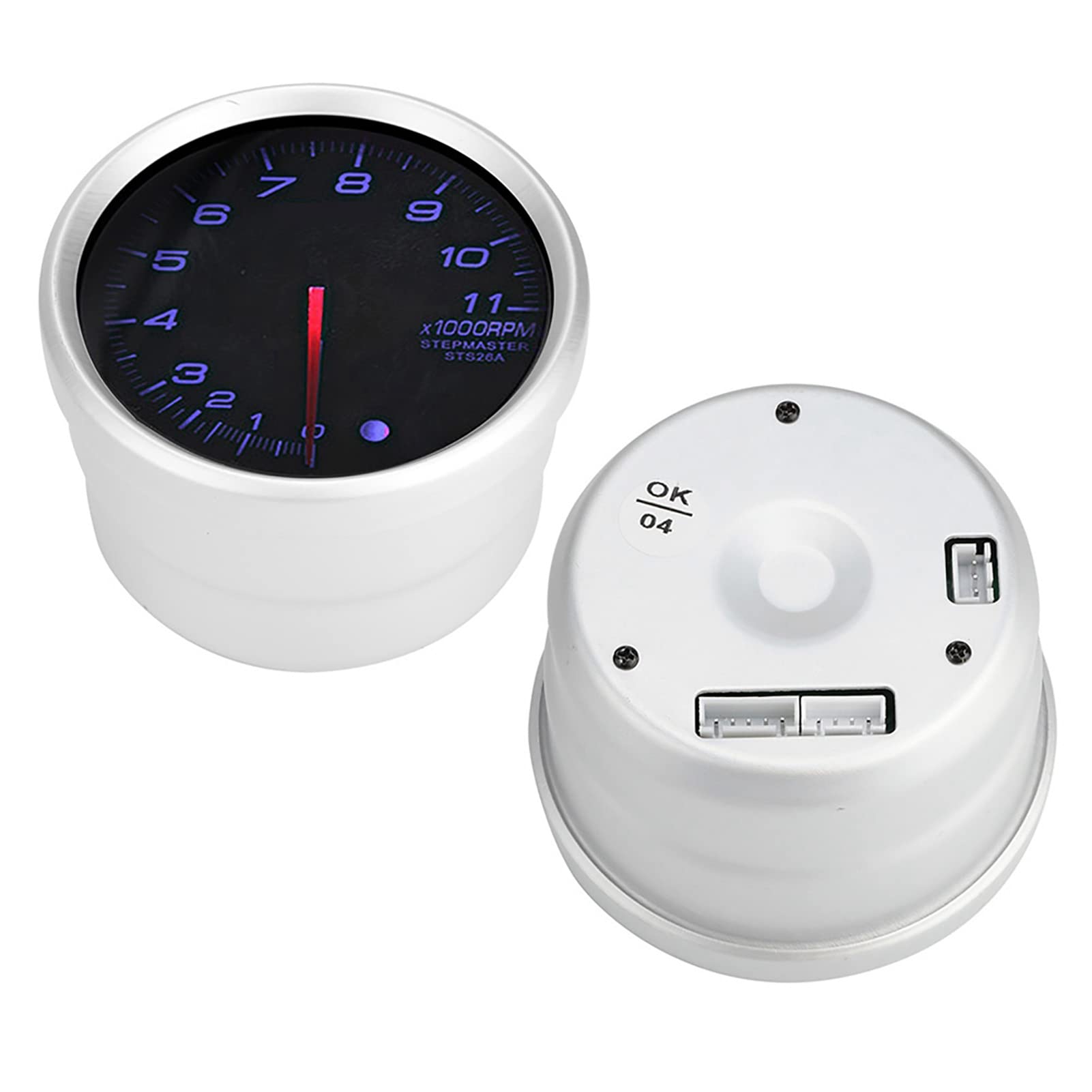 Obrotomierz HaloVerde LED 12V 11000 obr/min Wskaźnik do automatycznej modyfikacji z brzęczykiem ostrzegawczym i funkcją maksymalnej pamięci (Niebieskie światło)