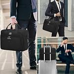 RAINSMORE 17.3 Sac à ordinateur portable de pouce mallette extensible pour hommes Grand sac à eau résistant au travail, bureau, voyage