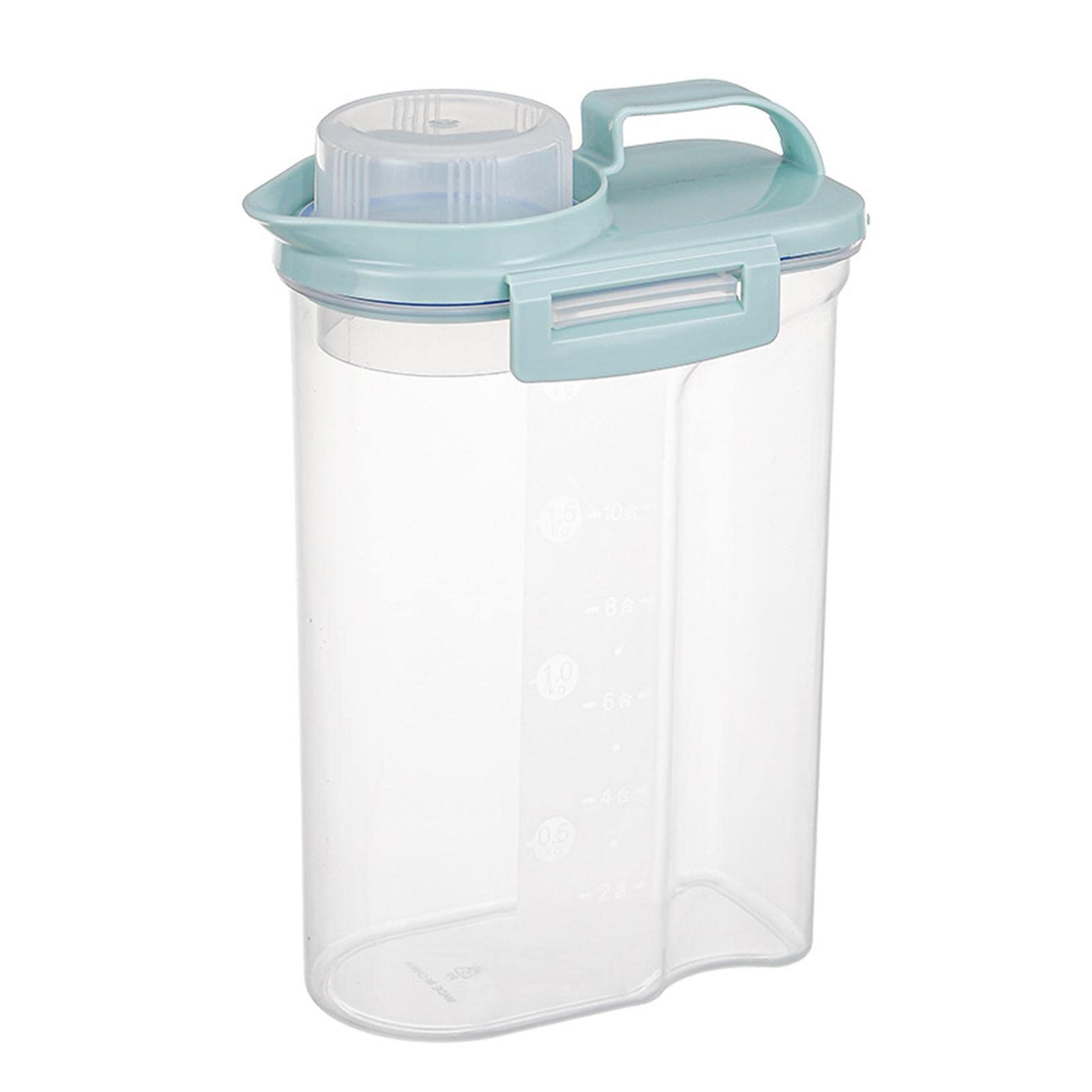 Fulenyi Storage Container Made of BPA Plastic, 2.5 kg Storage Box, Kitchen Airtight Container with Lid, Food Storage Container for Cereal, Rice, Flour, Food Pets